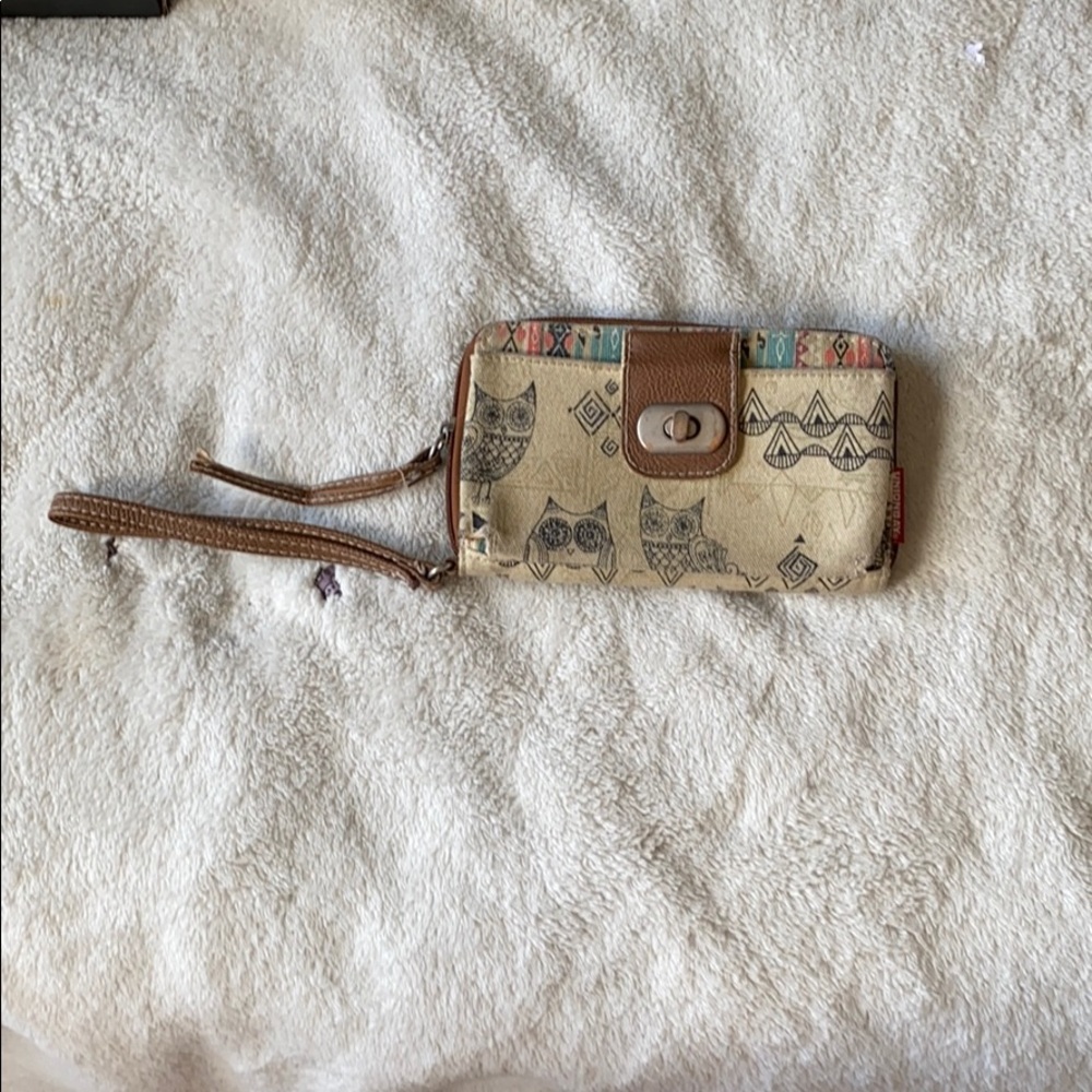 Wallet with phone holder